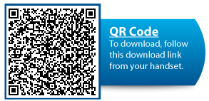 Use your Android smartphone to scan this QR Code to download the app.